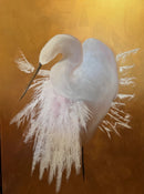 Egret on Gold-1