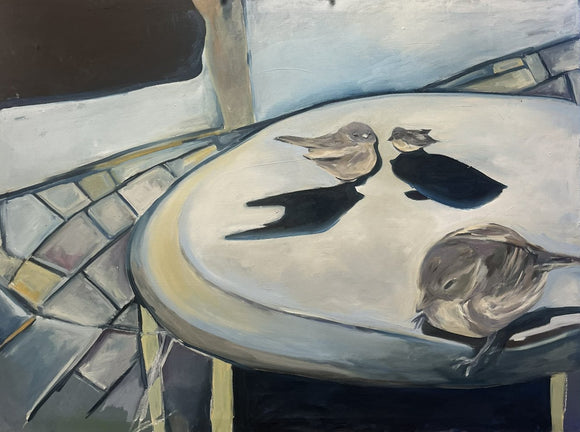 Sparrow's Resting at Amusement Park