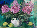 Still Life with Pink Peonies and Lemons-1