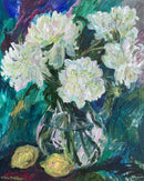 Still Life with White Peonies and Lemons-1