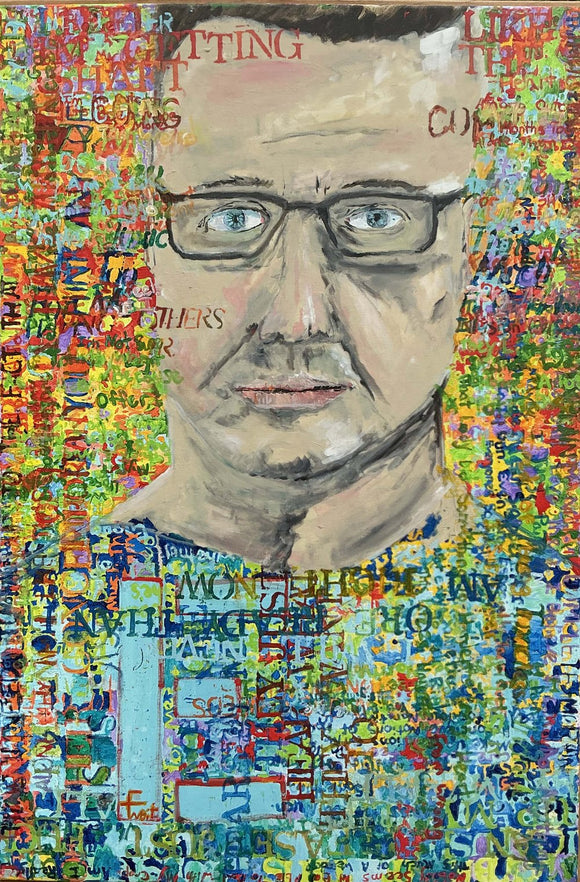 Self Portrait with Words of Grief