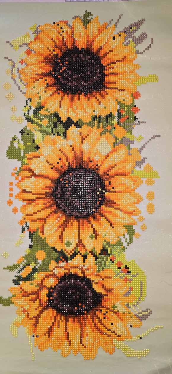 Diamond dots sunflower