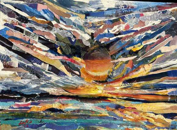 Collage Sunrise Over Lake Ontario