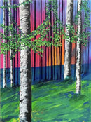 Sunset Through The Birches-1