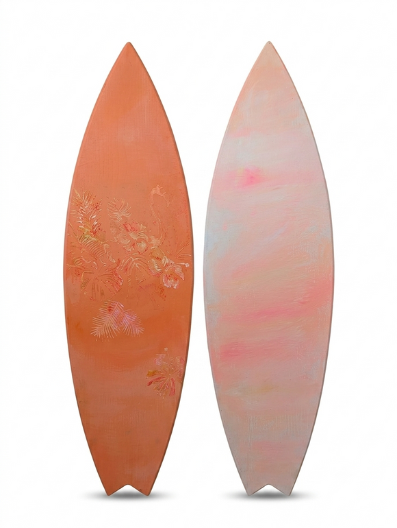 Driftwood (Double-Sided) — Peach & Orange