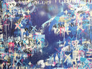 Graffiti Rococo in Blue and Pink original abstract expressionist painting-1