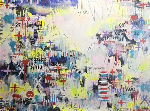 Thrill of a Lifetime original large street abstract modern painting