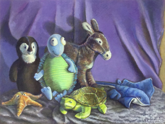 Donkey, Tortoise and Friends on Purple
