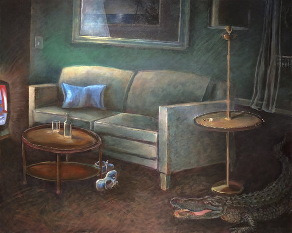 Living Room with Alligator