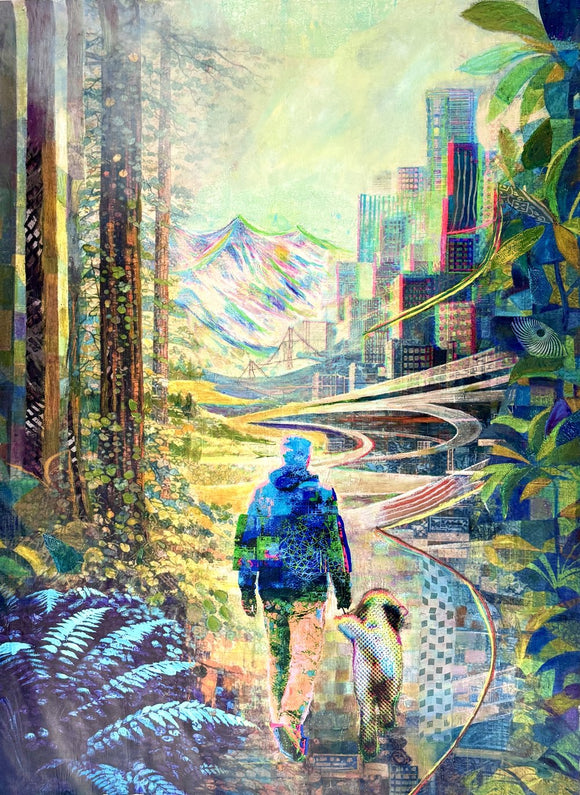Walk in woods with Layla