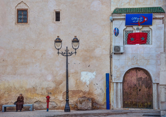 Woman in the square, El Rcif, Fez, Morocco, 2015
