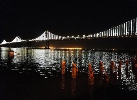 Midnight Luminescence: The Bay Bridge