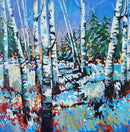 Crimson among the birches-1