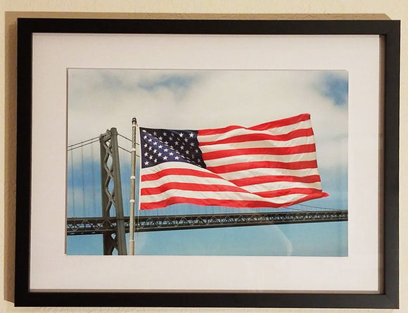 Flag at the Stern of the Battleship New Jersey