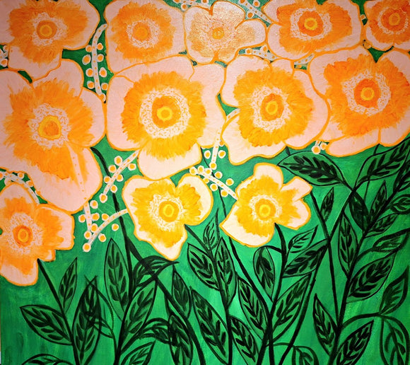 Fleurs saumonnées