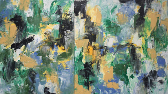 The Ice Refuses & The IceStarts Talking (diptych)
