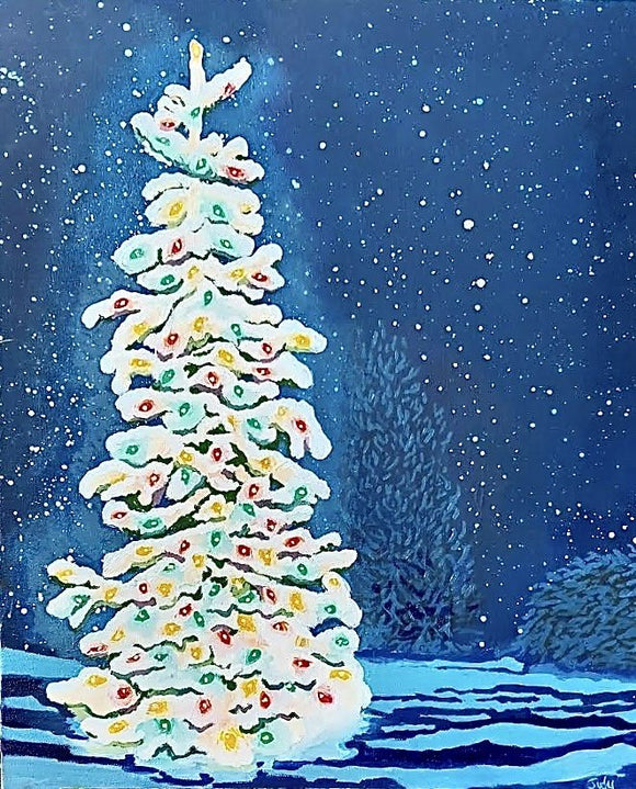 Snowy Christmas Night