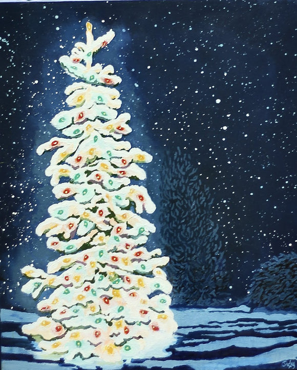 Snowy Christmas Night