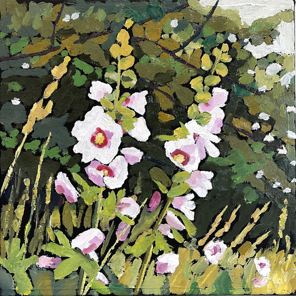 Hollyhocks