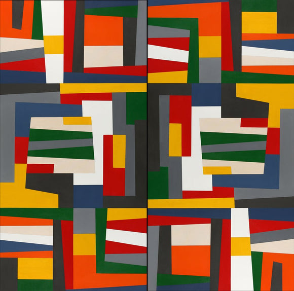 Untitled from the Window Series, Orange, 20018. Diptych