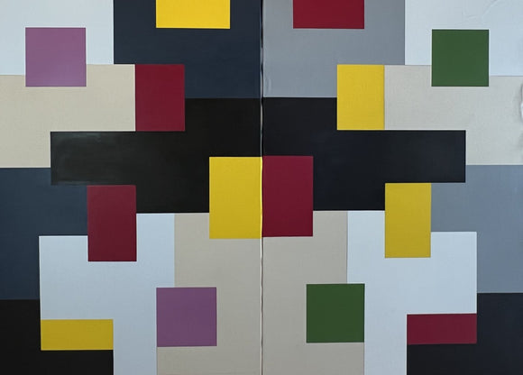 Unttled from the Brutalist Series, Balance, 2022. Diptych