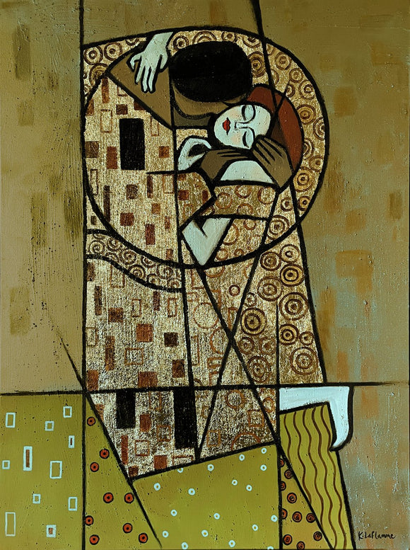 Tribute to Gustav Klimt's "The Kiss"