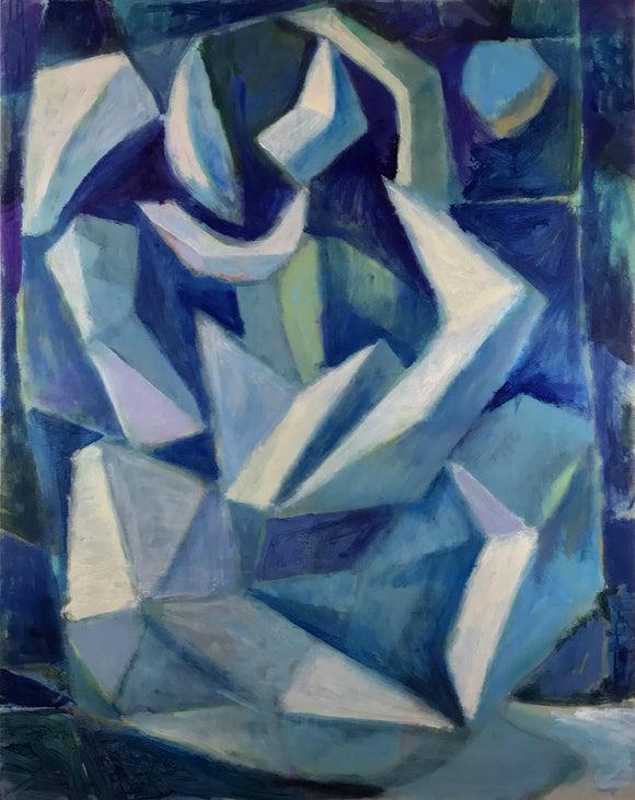Figure with the moon