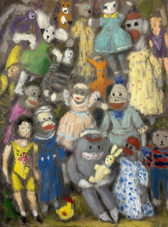 Monkeys at a bus stop
