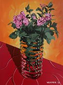Pink Roses with Hypericum-1