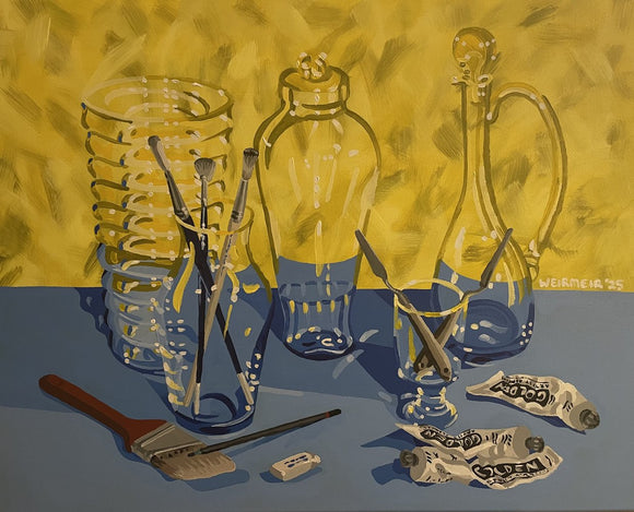 Painter’s Still Life With Glassware