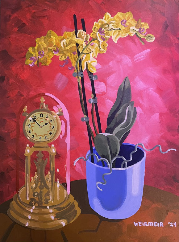 Orchid and Clock