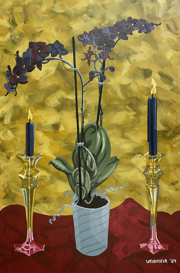 Orchid with Candles