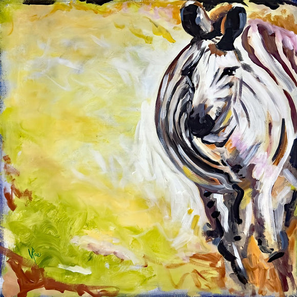Big Fat Running Zebra