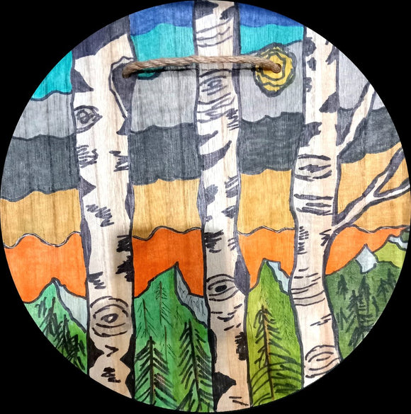 OAK TREES AND MOUNTAINS