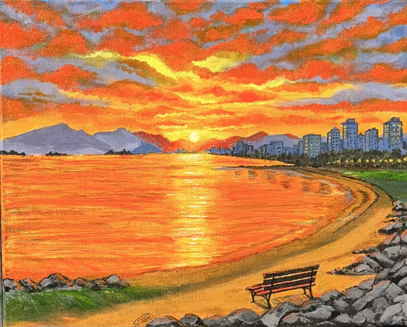 Fiery Skies of English Bay