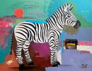 Zebra In The Garden-1