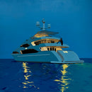 White Yacht at Dusk-1