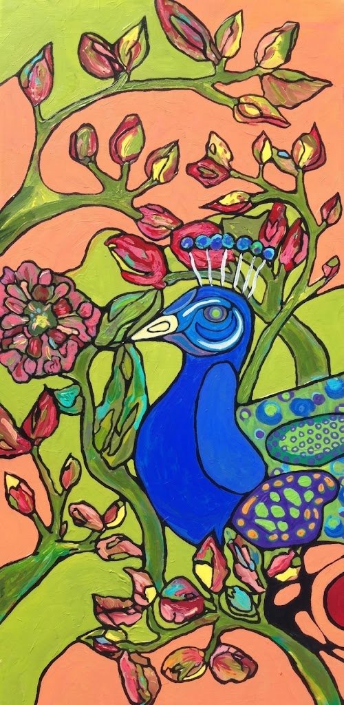 Peacock in the Garden