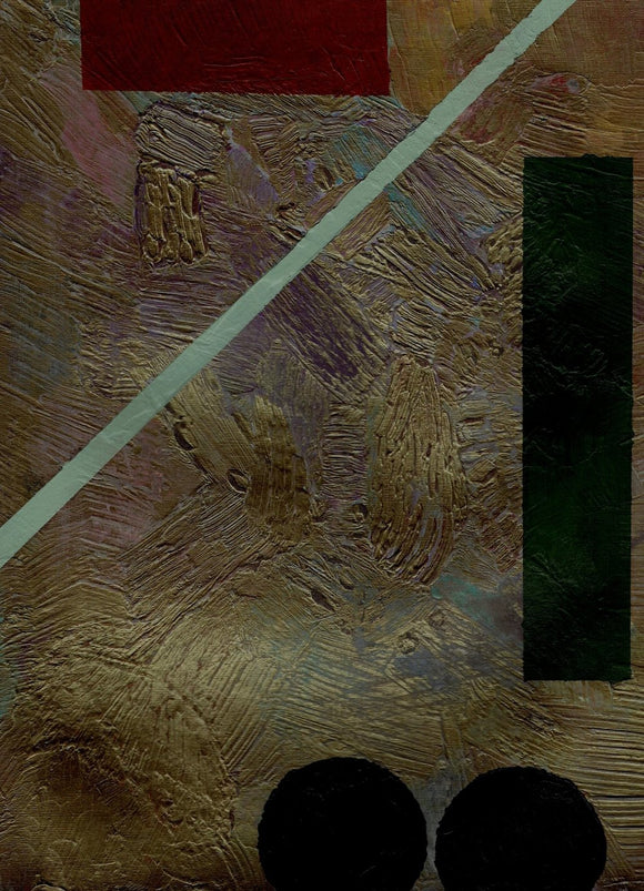 Gold Impasto with Red