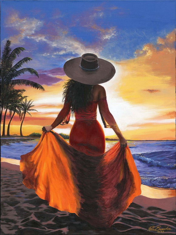 Mujer en el Atardecer (Woman in the Sunset)