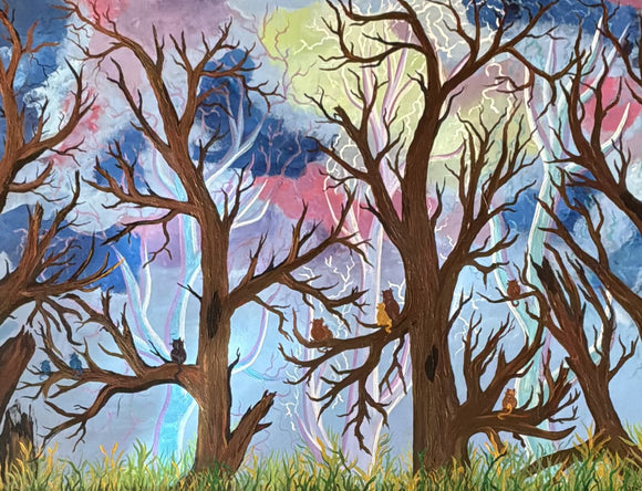 Nine cats