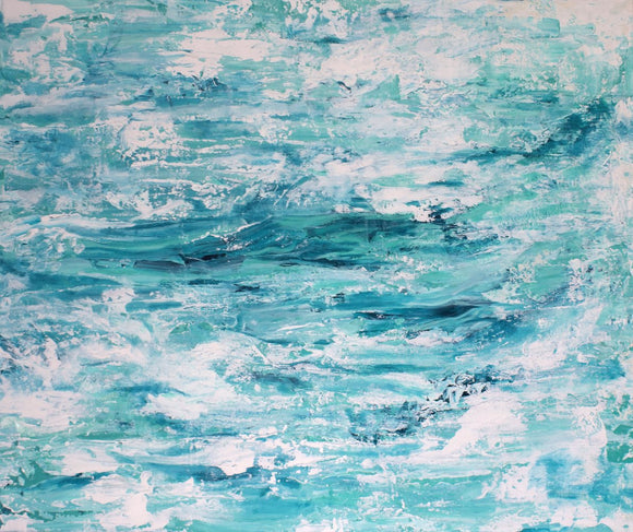 Echoes — Blue Calming Abstract