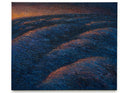 Rolling waves in orange and blue-2