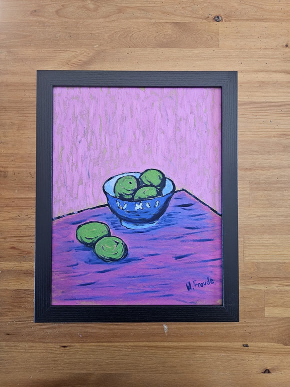 Lime in Blue Bowl