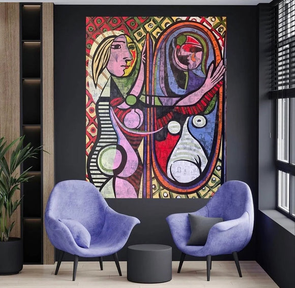 Artists Masterpiece Series:  Pablo Picasso, A Girl Before A Mirror