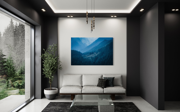 Mountains in Blue