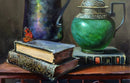 Butterfly and jade jar-2