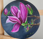 Magnolia oil painting