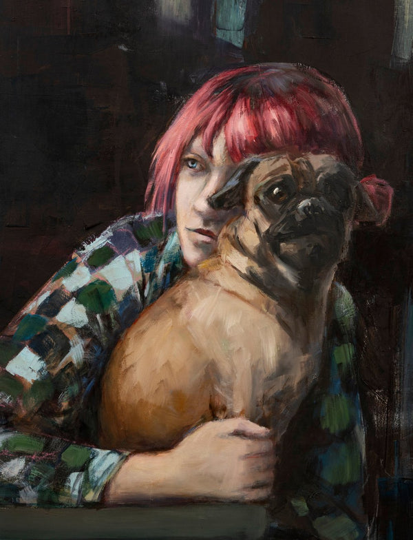 Girl with dog