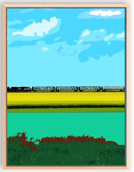 Prairie Train Going Anywhere